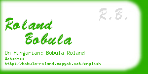 roland bobula business card